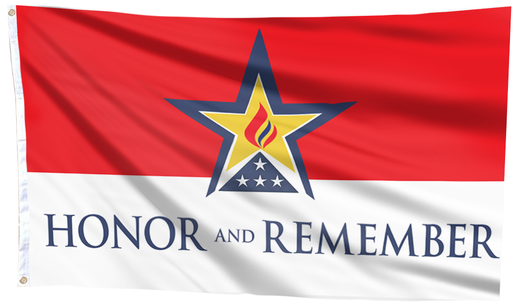 Honor Remember Memorial Tribute Flag