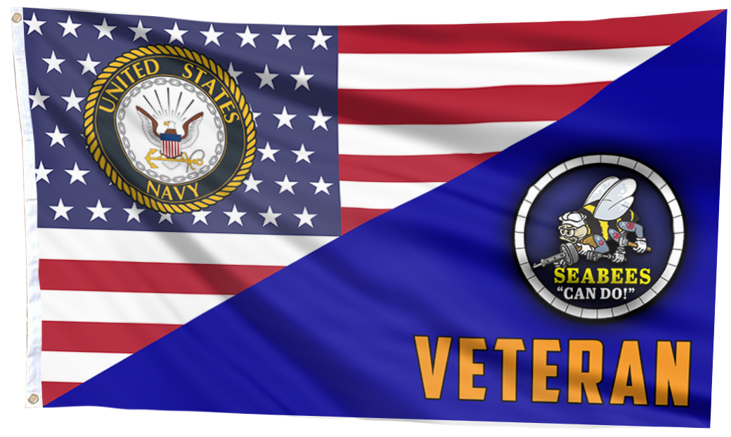 Seabees Veteran Pride Outdoor Flag