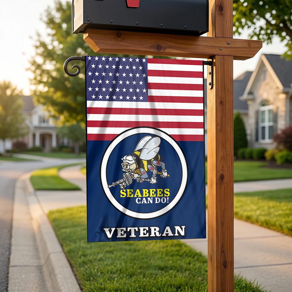 Seabee Pride Outdoor Garden Flag