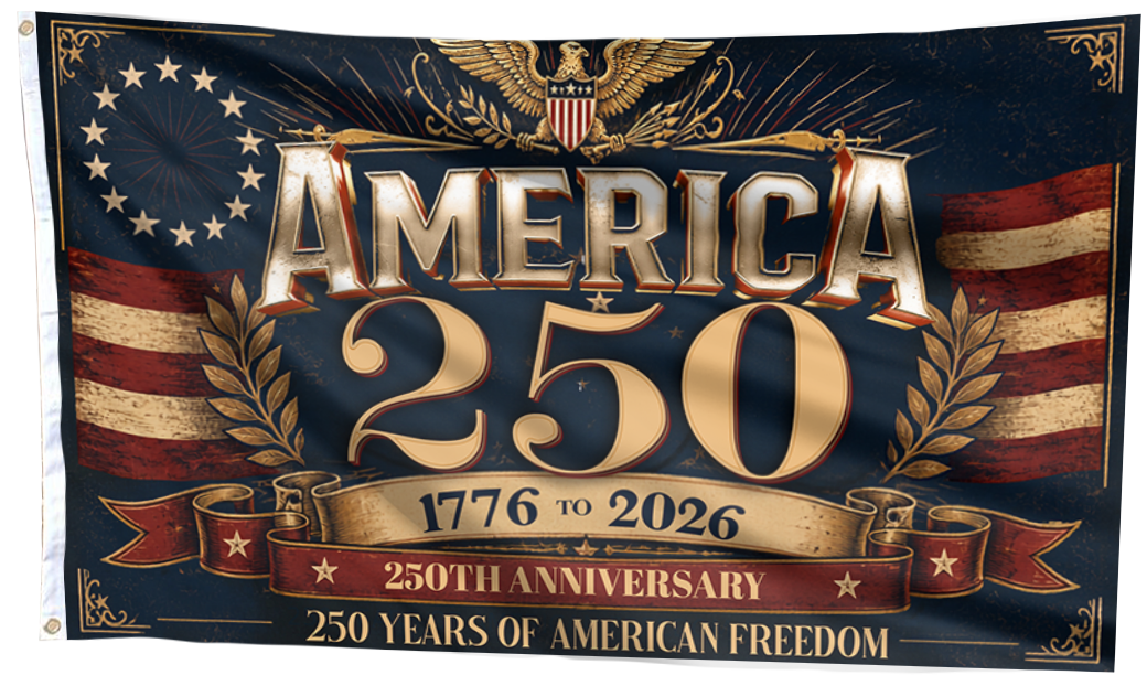 America Strong 250-Year Celebration Flag