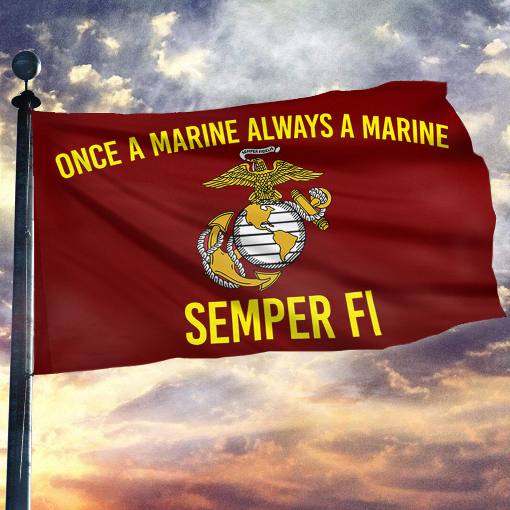 Semper Fi Pride Marine Flag