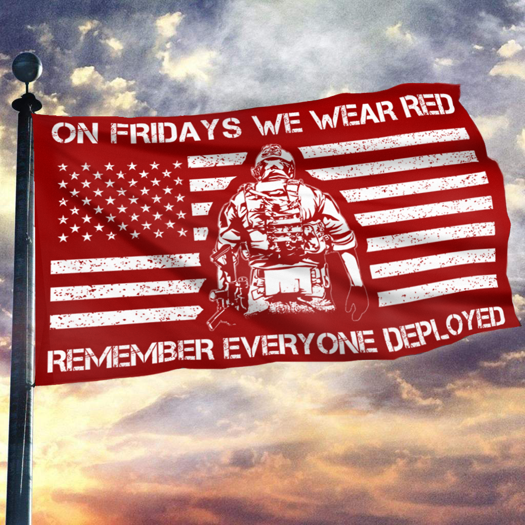 Friday Red Flag Outdoor Pride Banner