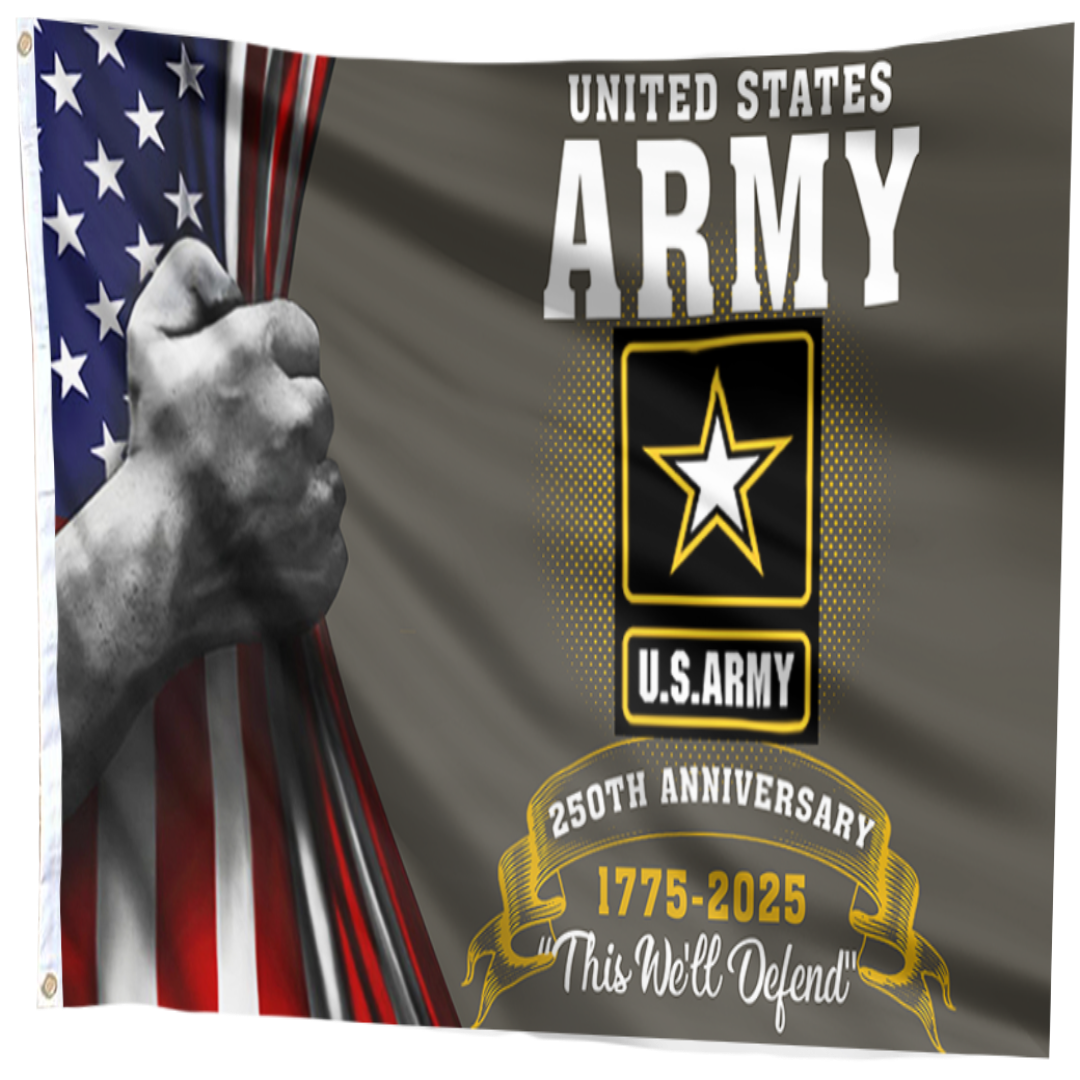 Heritage Army 250th Anniversary Flag