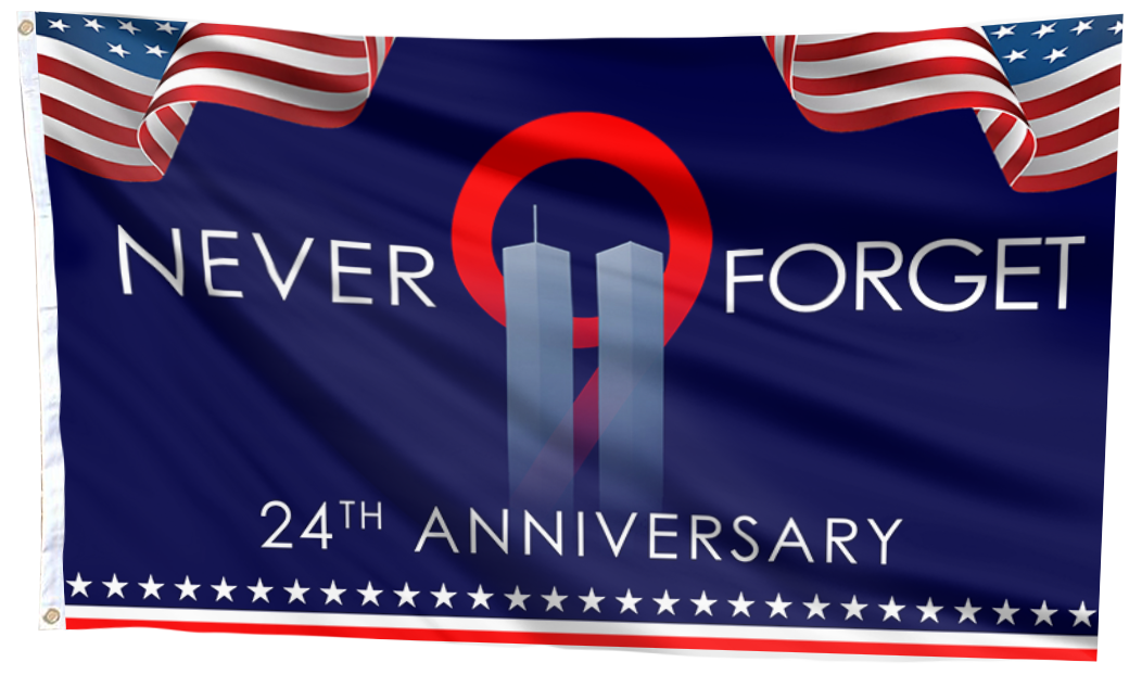 Never Forget Anniversary Memorial Flag