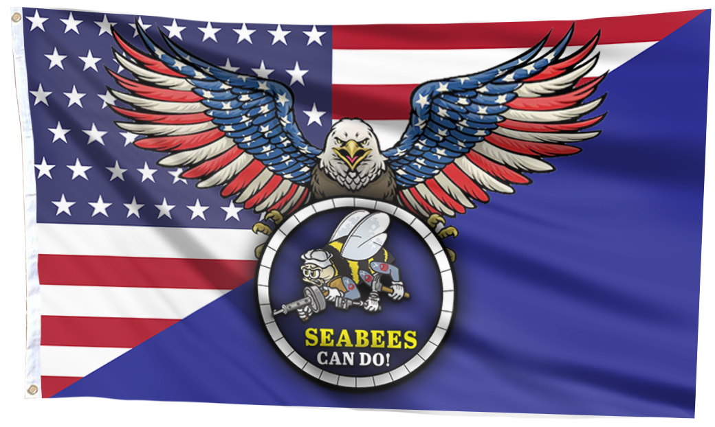 Seabees Eagle Pride Flag