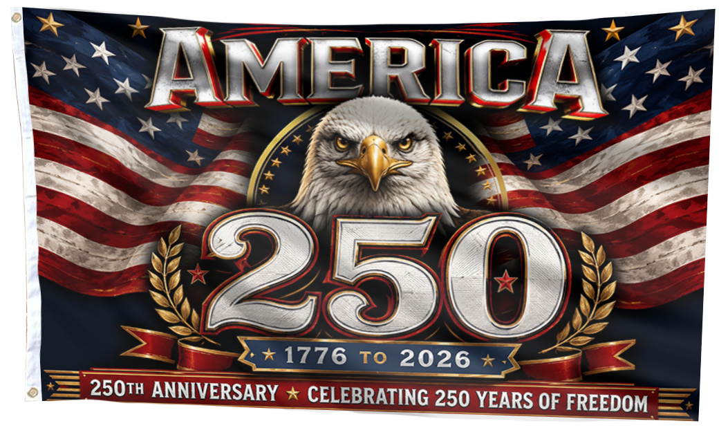 Patriotic Eagle Stars and Stripes Flag