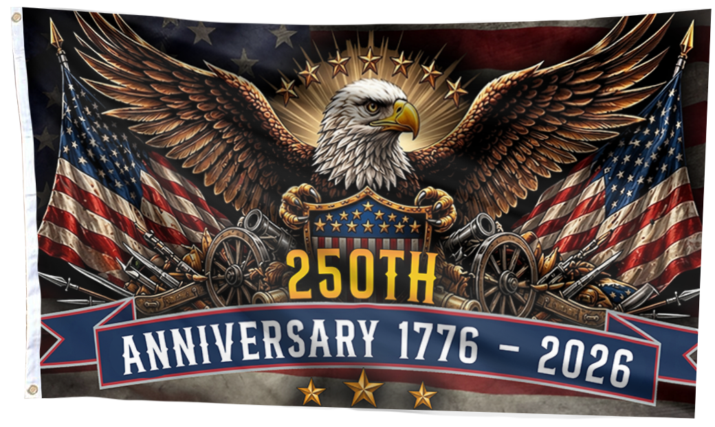 Heritage Eagle 250th Commemorative Flag