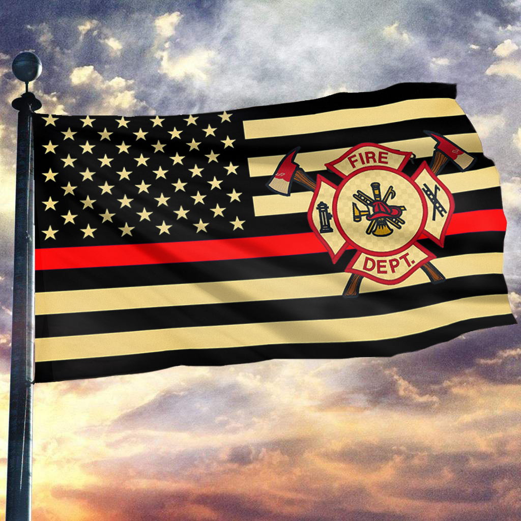 Valor Thin Red Line Flag