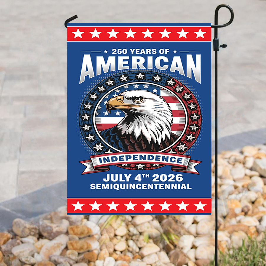 Patriotic Yard Welcome Garden Flag
