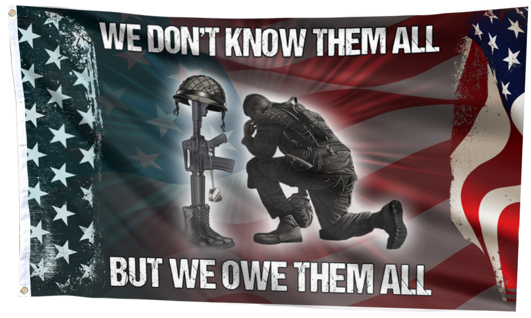 We Owe Them All Memorial Flag