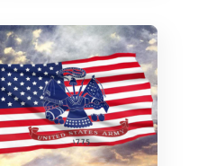 U.S. Army Emblem 1775 American Flag 3x5