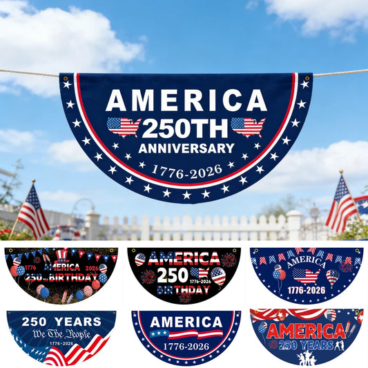 Patriotic Anniversary Bunting Banner