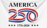 Patriotic 250th Anniversary Celebration Outdoor Flag