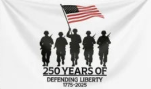Patriotic 250th Anniversary Celebration Outdoor Flag