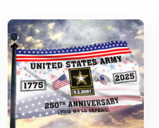 Army 250th Anniversary Flag 3x5