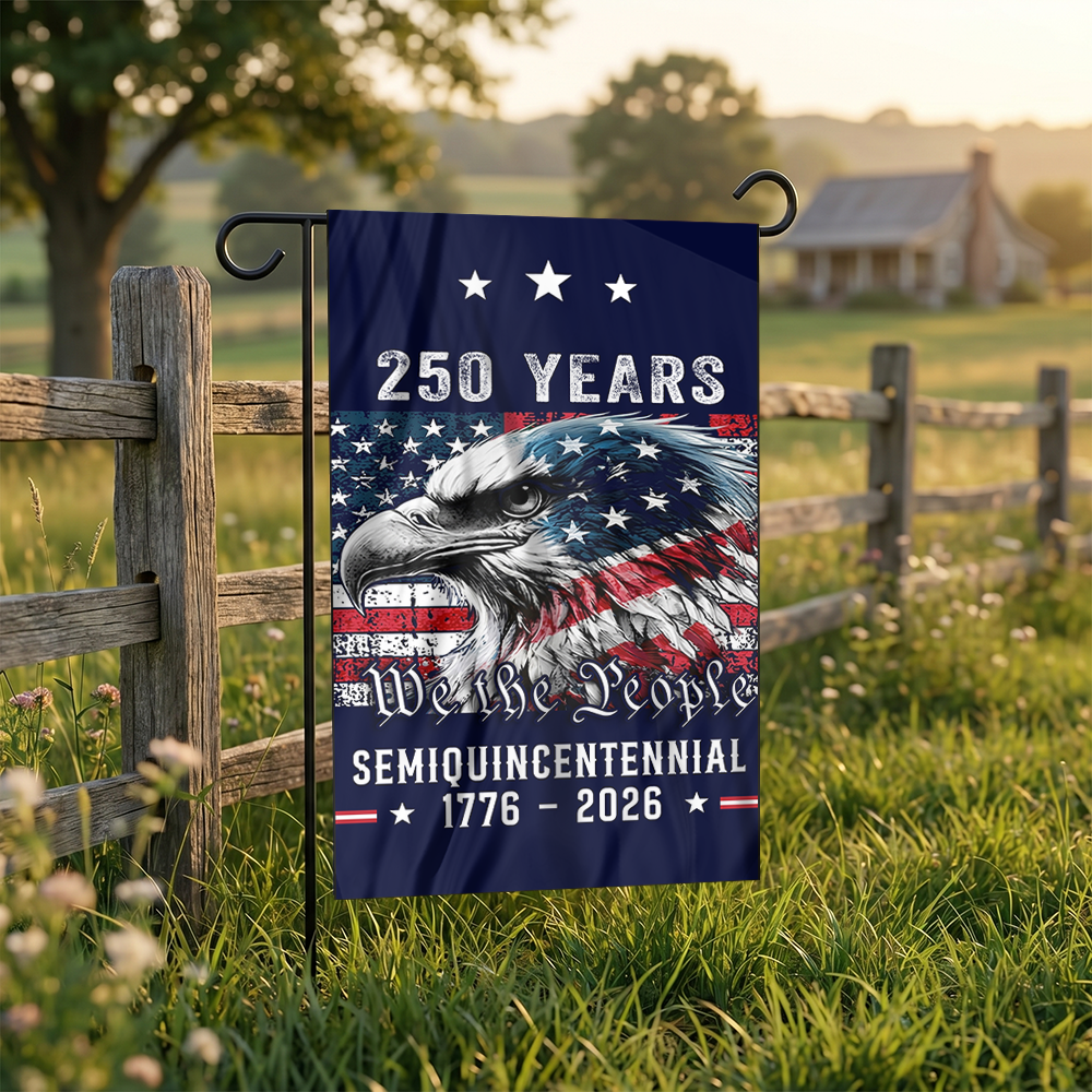 Patriotic Heritage Semi-Quincentennial Yard Flag
