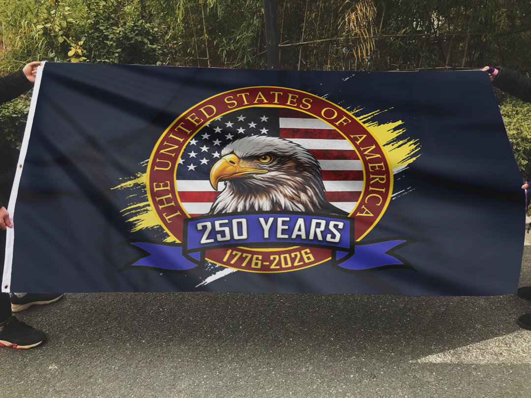 Eagle USA 250 Years Patriotic Flag