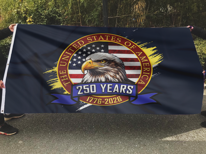 Eagle USA 250 Years Patriotic Flag