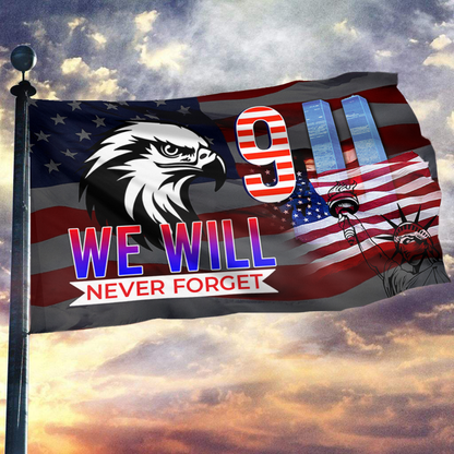 Never Forget Eagle Memorial Flag