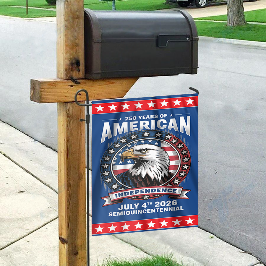 Patriotic Yard Welcome Garden Flag