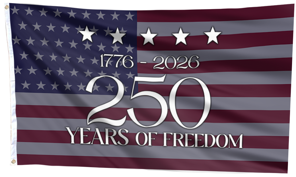 250 Years Freedom Celebration Flag