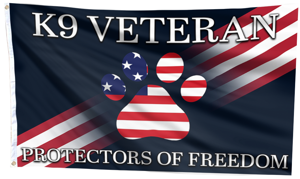 K9 Heroes Protectors Freedom Flag