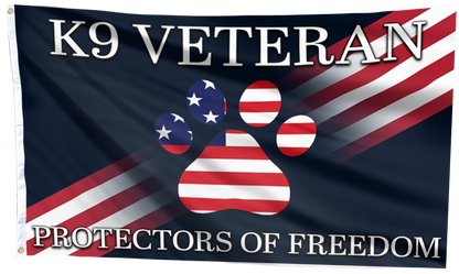 K9 Heroes Protectors Freedom Flag