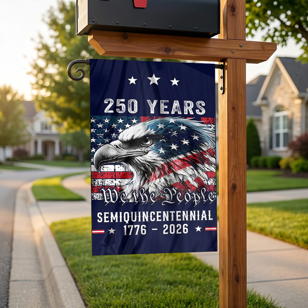 Patriotic Heritage Semi-Quincentennial Yard Flag