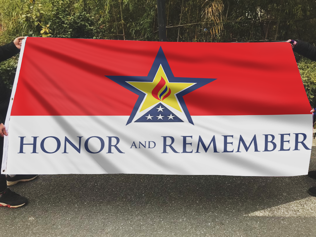 Honor Remember Memorial Tribute Flag