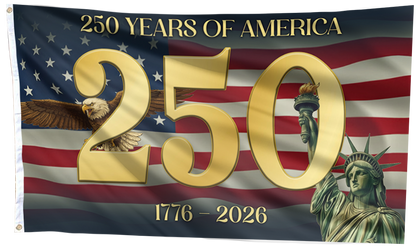 Heritage Gold Statue American Flag