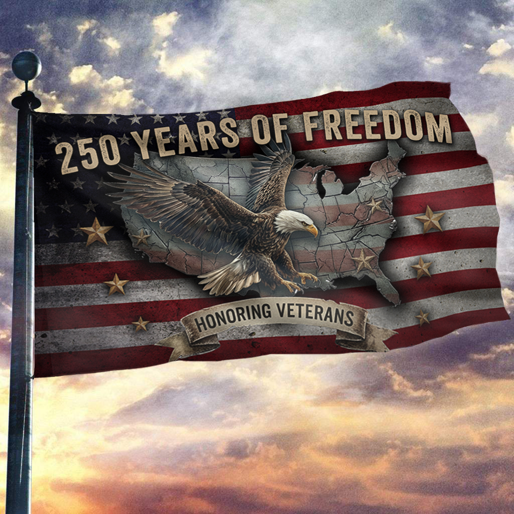 250 Years Sacrifice Freedom Flag