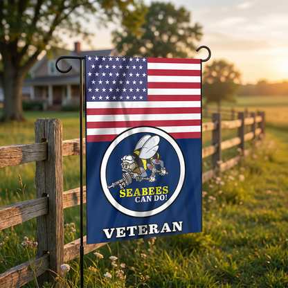 Seabee Pride Outdoor Garden Flag