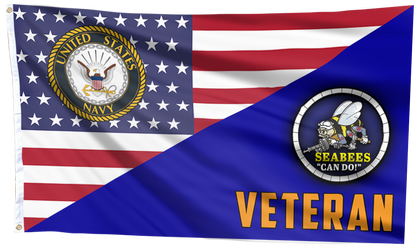 Seabees Veteran Pride Outdoor Flag
