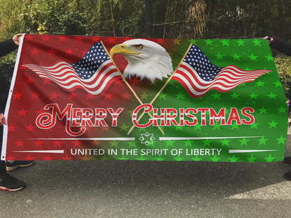 Bold Patriotic Outdoor Flag Banner