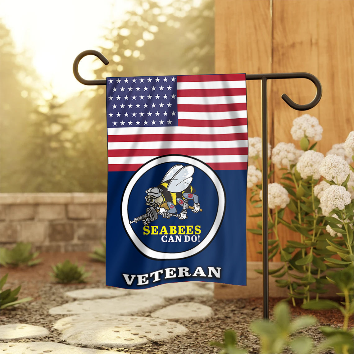Seabee Pride Outdoor Garden Flag