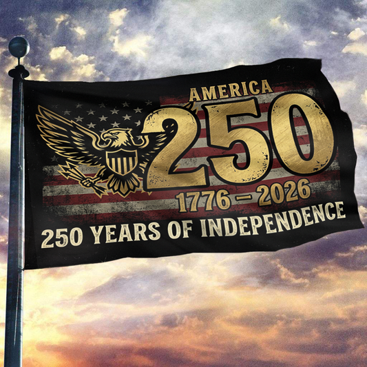 America 250 Patriotic Celebration Flag