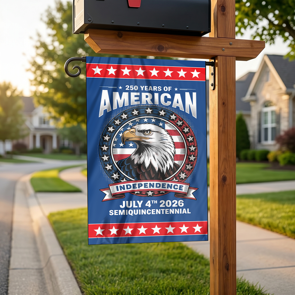 Patriotic Yard Welcome Garden Flag