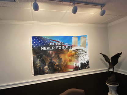 Never Forget 911 Memorial Flag
