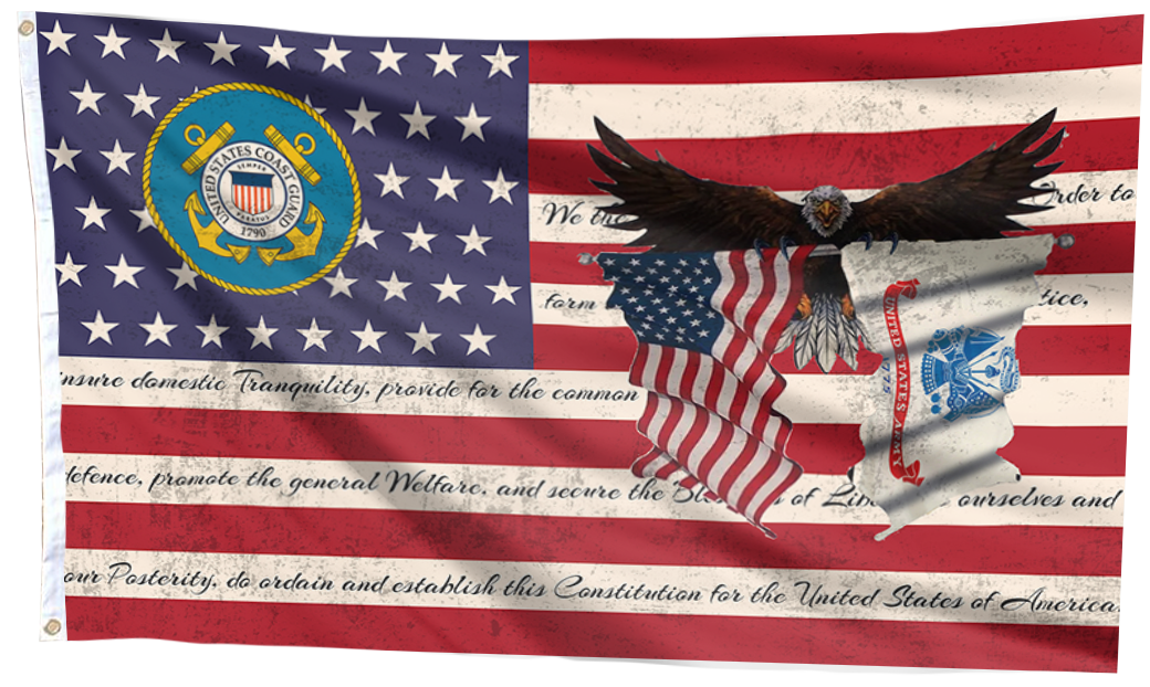 Coast Guard Heritage Outdoor Flag