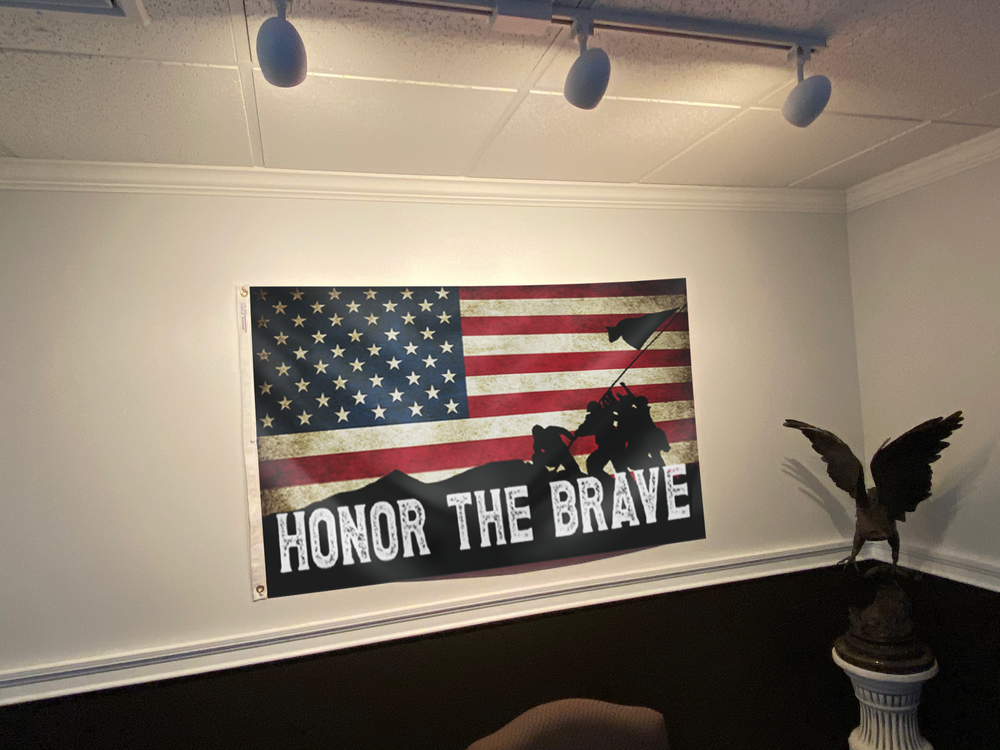 Honor The Brave Patriotic Flag