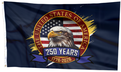 Eagle USA 250 Years Patriotic Flag