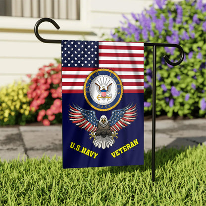 Navy Veteran Yard Pride Flag