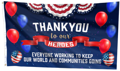 Heroes Tribute Patriotic Outdoor Flag