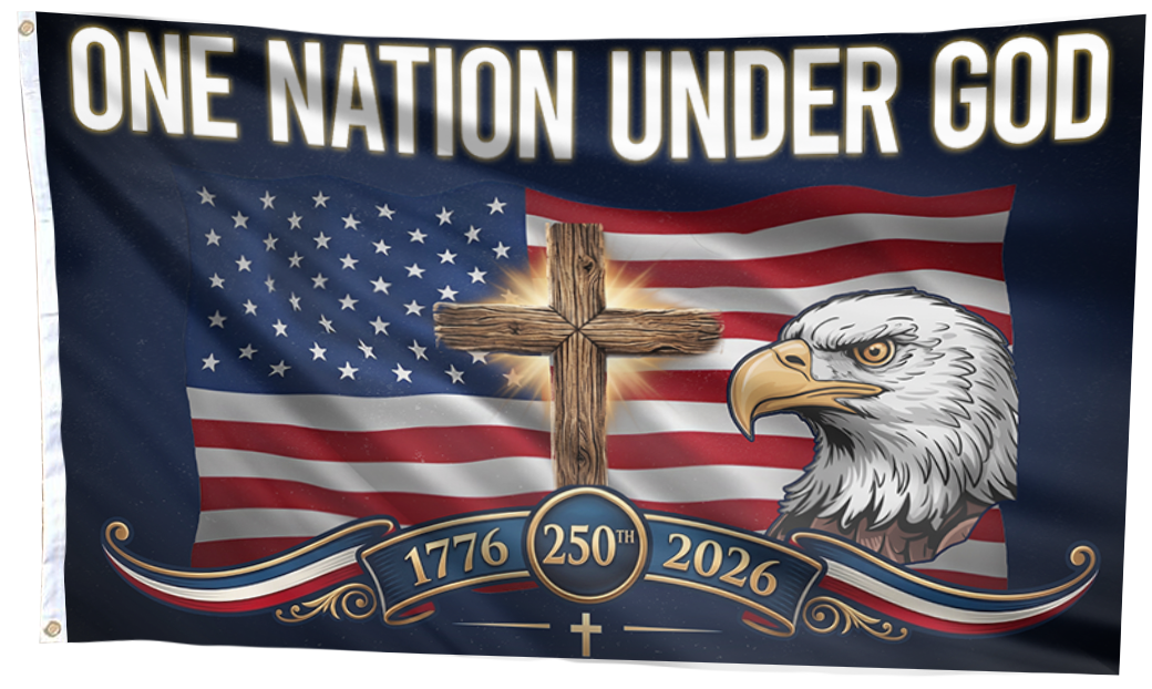 Liberty Eagle Cross Patriotic Flag