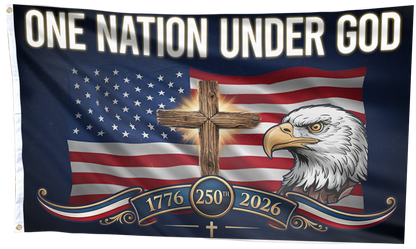 Liberty Eagle Cross Patriotic Flag