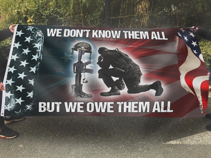 We Owe Them All Memorial Flag