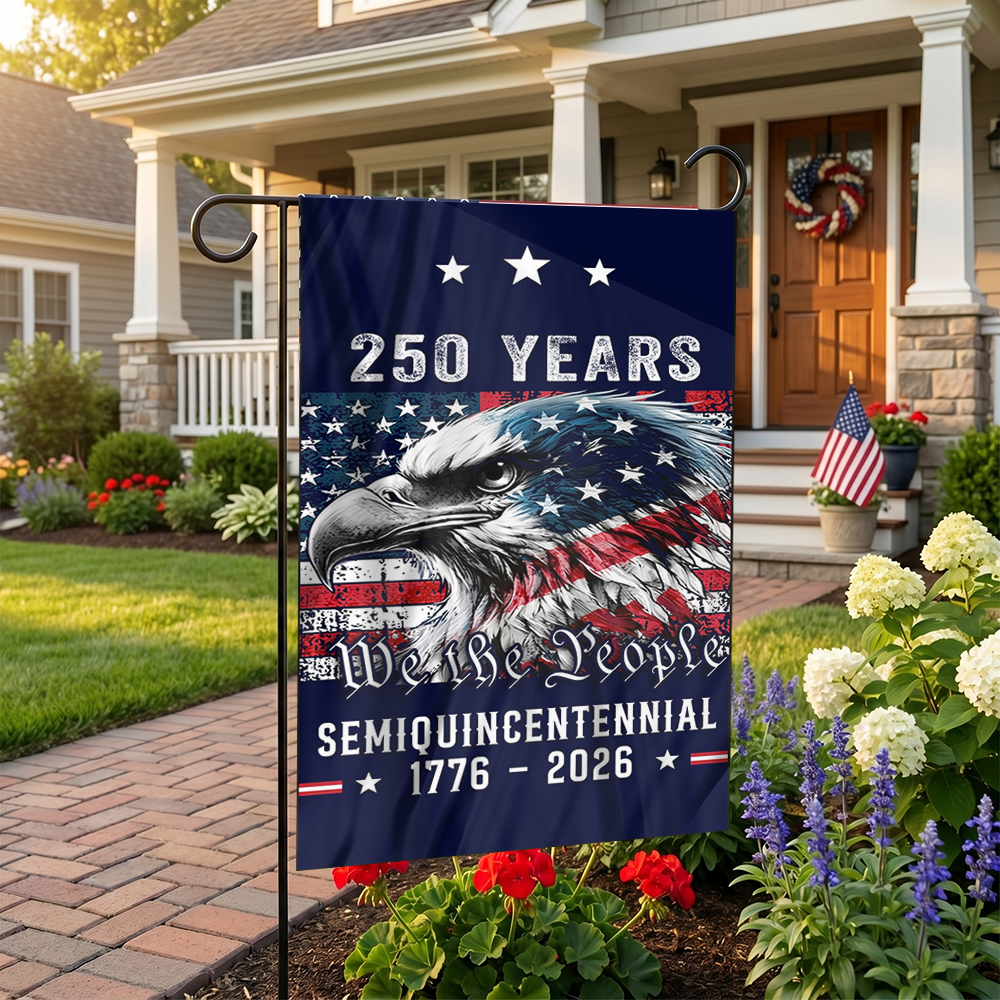 Patriotic Heritage Semi-Quincentennial Yard Flag