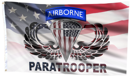 Airborne Paratrooper USA Pride Flag
