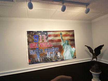 Never Forget 9/11 Memorial Flag