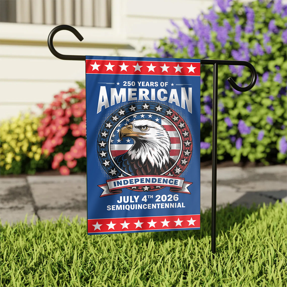 Patriotic Yard Welcome Garden Flag